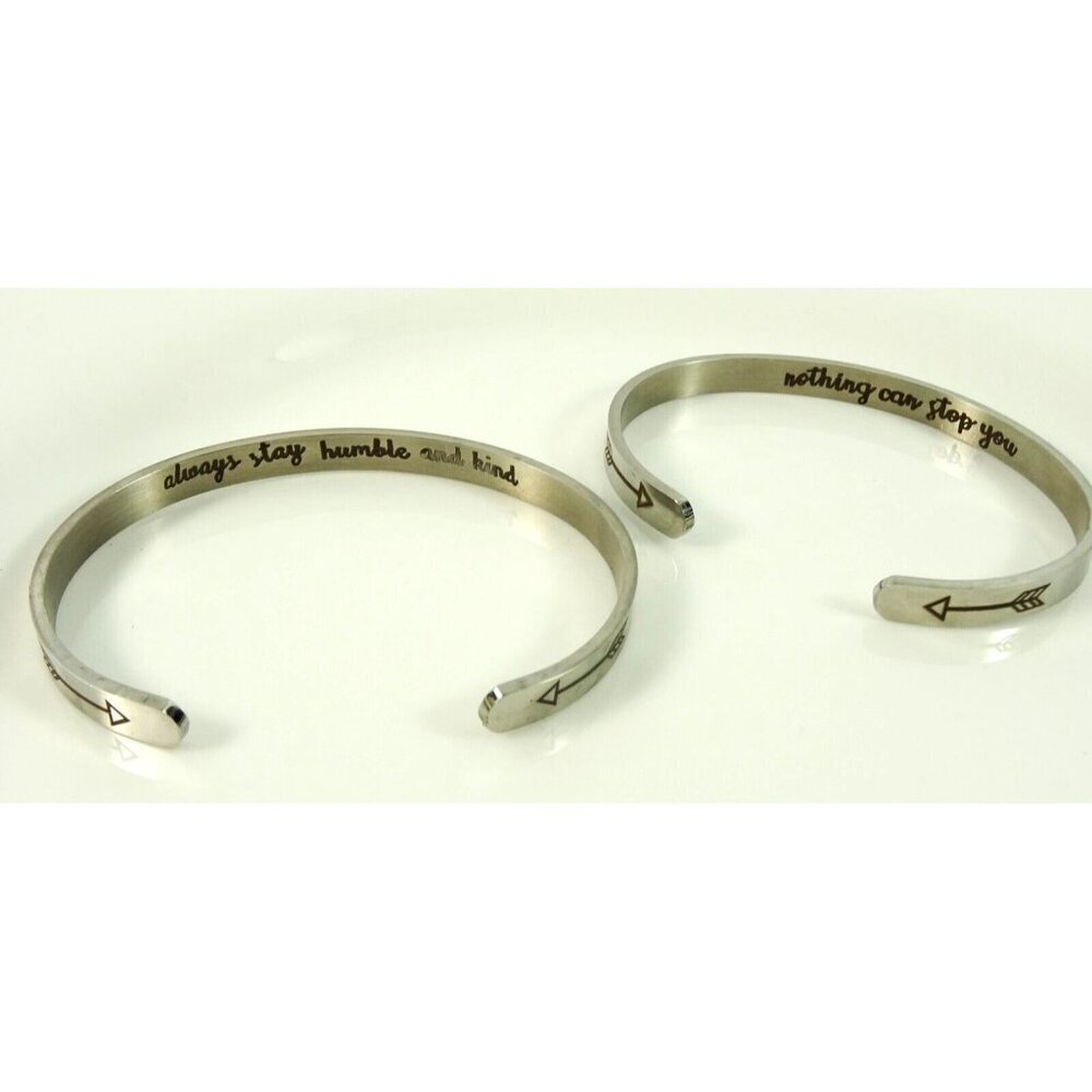Inspirational Cuff Bracelets Stay Humble Kind Nothing Can Stop You
